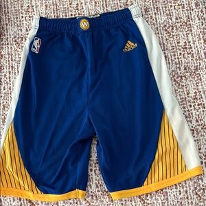 Adidas NBA Blue and Yellow Basketball Shorts